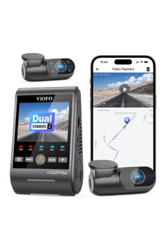 Viofo 3CH Dash Cam | Front 2K+ Rear 2K + Cabin FHD | HDR | Sony's STARVIS 2 | 2.4'' Screen | Voice Control | Viofo A229 PLUS 3CH  - Image 2