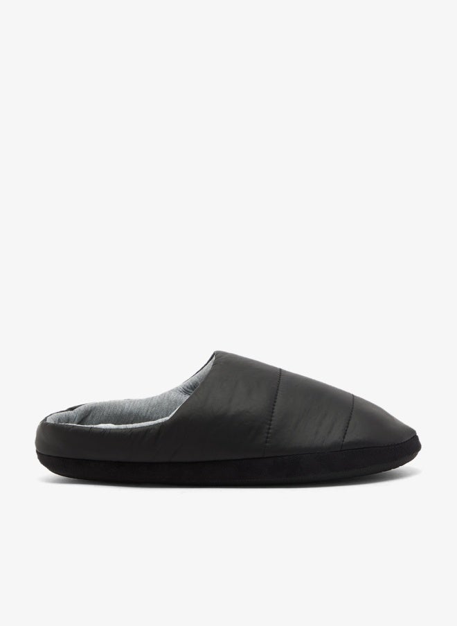 BRAVE SOUL MENS PADDED SHINE SLIPPERS - Image 1