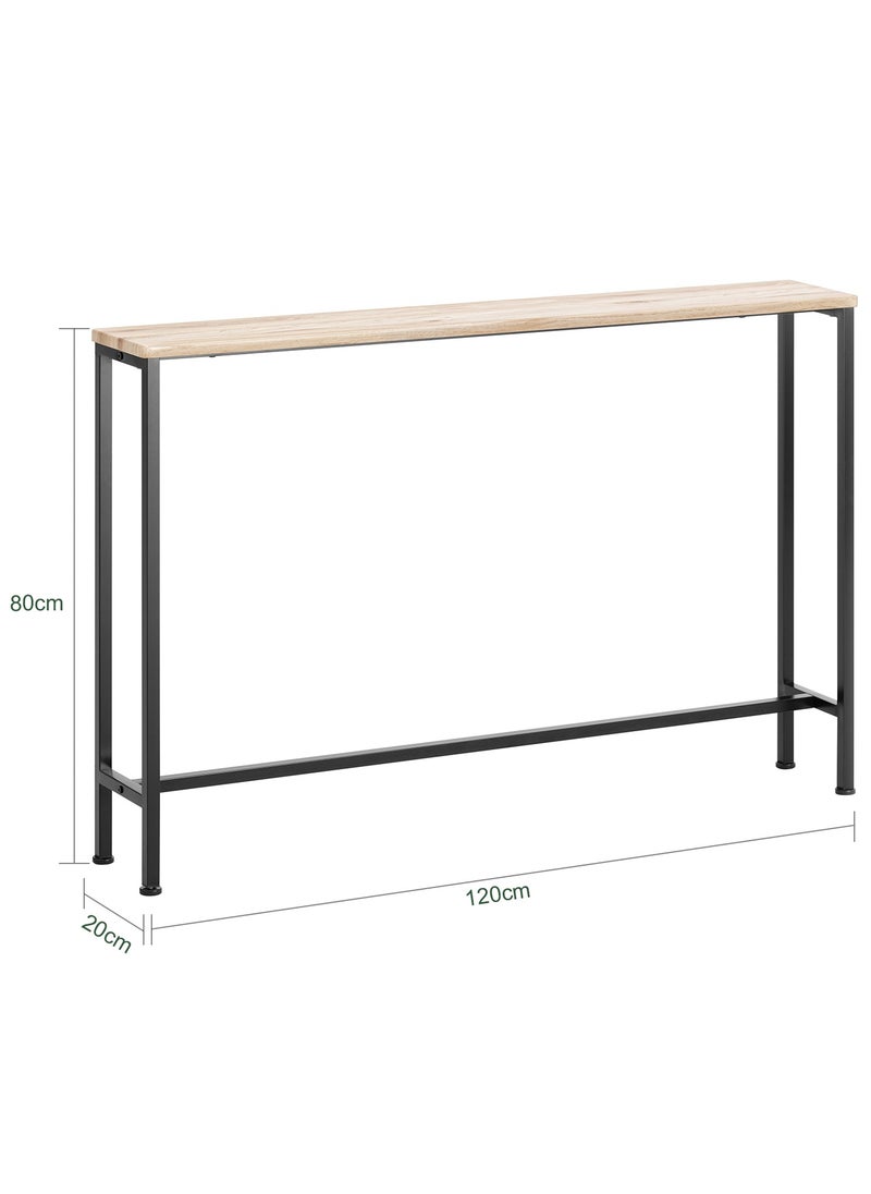 (SA STOCK) SoBuy FSB19-XL-Z, Console Table Hall Table Side Table End Table Living Room Sofa Table, W120 x D20 x H80cm (light wood, 120x20x80cm) - pzsku/ZFFC4F12103432BF7F5D1Z/45/_/1710756208/5077b8d1-44f3-4f90-9001-9bfe260d1a0f