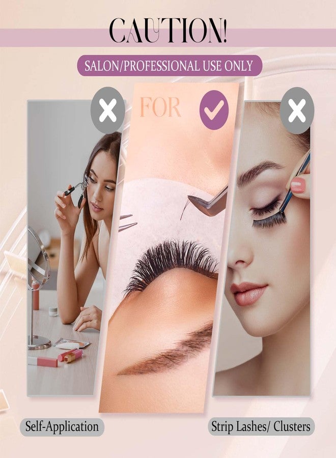 FADLASH Eyelash Extension Glue 0.5-1 Sec Dry/6-8 Weeks Retention Extra Strong Hold Lash Glue Waterproof Black Adhesive for Professional Use Only (5ml) - Image 5