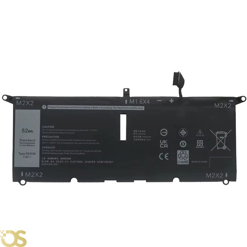 او اس بطارية متوافقة مع Dell XPS 13 9370 9380 Inspiron 13 7390 7391 2-in-1 5390 5391 7490 Latitude 3301 E3301 Vostro 5390 DXGH8، من OS - ضمان لمدة 3 أشهر - Image 1