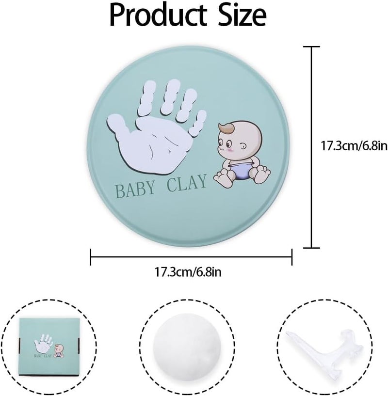 BABIES BLOOM White Clay Baby Ornament Kit | Baby Handprint and Footprint Kit for Newborn| Babyprints Keepsake Tin Kit| Baby Girl or Baby Boy Baby Handprint Impression Keepsake (White Clay) - Image 2