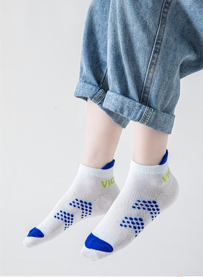 في آي بي 5 أزواج من جوارب الأطفال، جوارب رياضية، جوارب قطنية للأولاد، جوارب شبكية رفيعة قصيرة أنبوبية، جوارب متوسطة للركض للأولاد، ماصة للعرق ومسامية، مناسبة للأطفال من سن 9 إلى 12 عامًا - Image 4