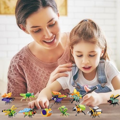 BRICHBROW Party Favors for Kids - 12 Pack Animals Building Blocks for Goodie Bags Stocking Stuffers Classroom Prizes Birthday Gifts Toy Building Sets for Kids 6-12yrs - Image 4