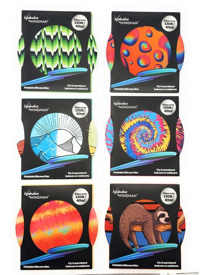 Waboba Wabob Wingman Foldable Silicone Throwing Disc - 2 Pack (Assorted Colors) - Image 2