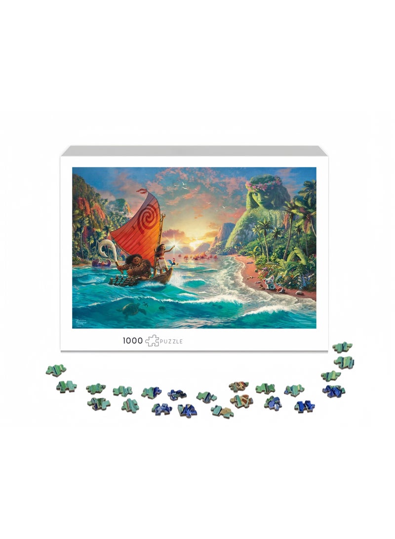 1000 قطعة أحجية | لعبة أحجية عالية الجودة بموضوع مغامرات خيالية، بموضوع عطلة - مناسبة للترفيه العائلي / هدية تذكارية للصداقة - Image 2