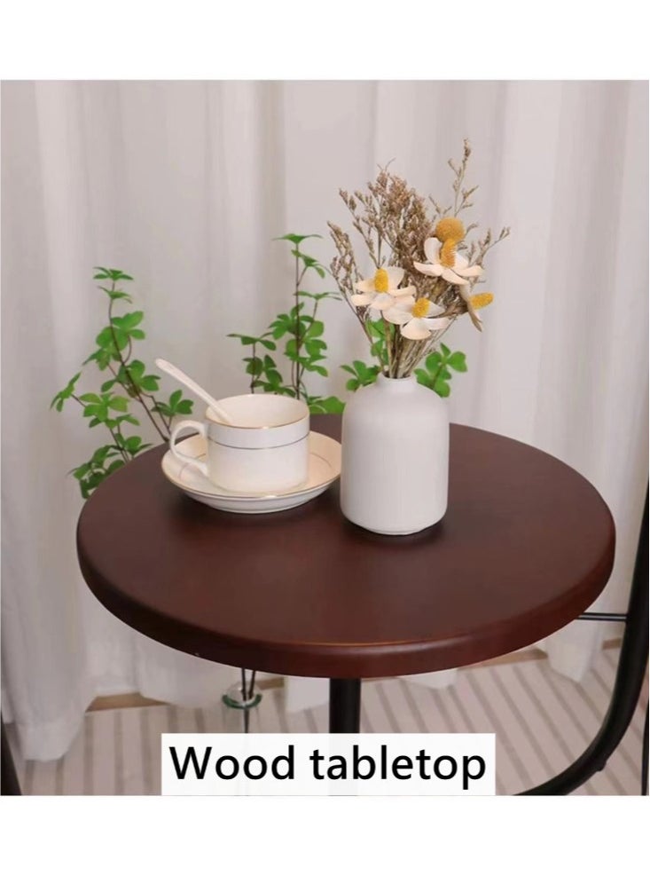 1-Piece Coffee Table With Lamp Sofa Table Bedroom Side Table Brown/Black 29x155 Centimeter