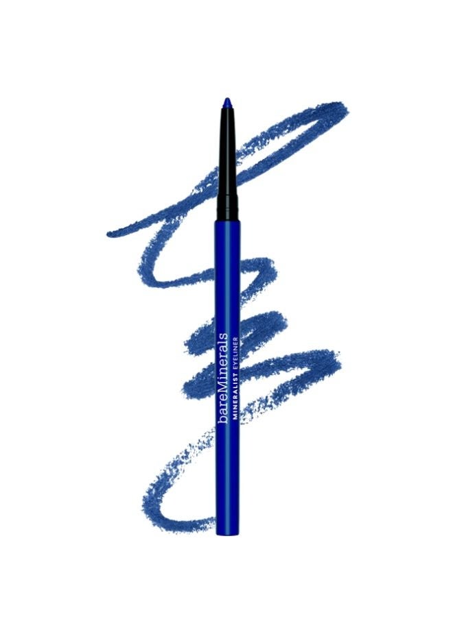 bareMinerals Mineralist Lasting Eyeliner – Sapphire | Long-Wear Waterproof Creamy Retractable Pencil Eyeliner with Avocado Oil & Aloe Vera – 0.35 g - Image 1