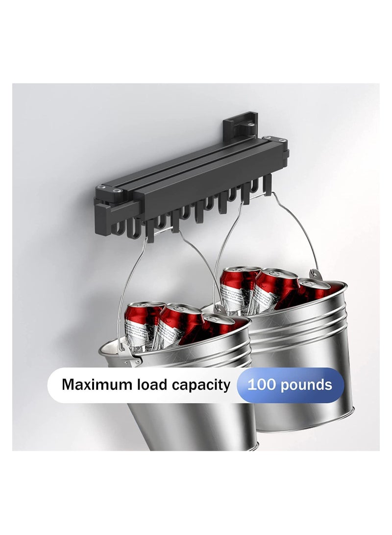 GGEROU Wall Mounted Retractable Clothes Drying Rack,Foldable Clothes Hangers,Stainless Steel Collapsible Laundry Clothes Hanger Rack - Image 5