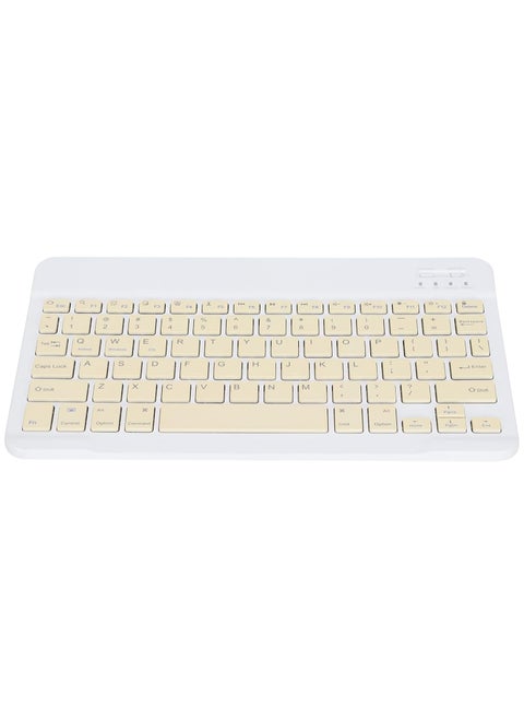 Mini Wireless Bluetooth AZERTY Keyboard, Compatible with All Brands | 78 Silent Keys | Ultra Slim, Silent Type Fast Keyboard for Tablet Computer Smartphone (Multicolor)