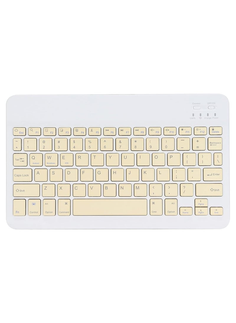 Generic - Mini Wireless Bluetooth AZERTY Keyboard, Compatible with All Brands | 78 Silent Keys | Ultra Slim, Silent Type Fast Keyboard for Tablet Computer Smartphone (Multicolor) - Image 1