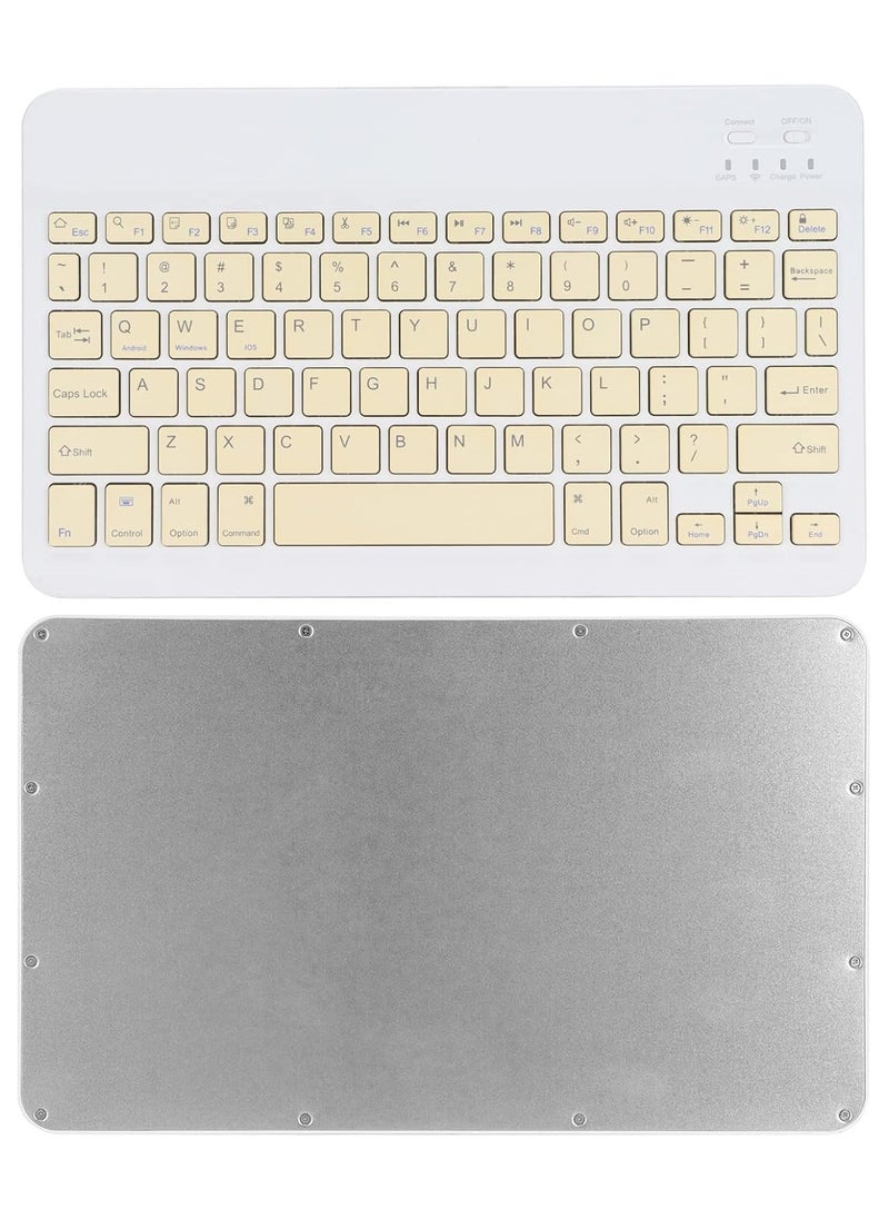 Generic - Mini Wireless Bluetooth AZERTY Keyboard, Compatible with All Brands | 78 Silent Keys | Ultra Slim, Silent Type Fast Keyboard for Tablet Computer Smartphone (Multicolor) - Image 1