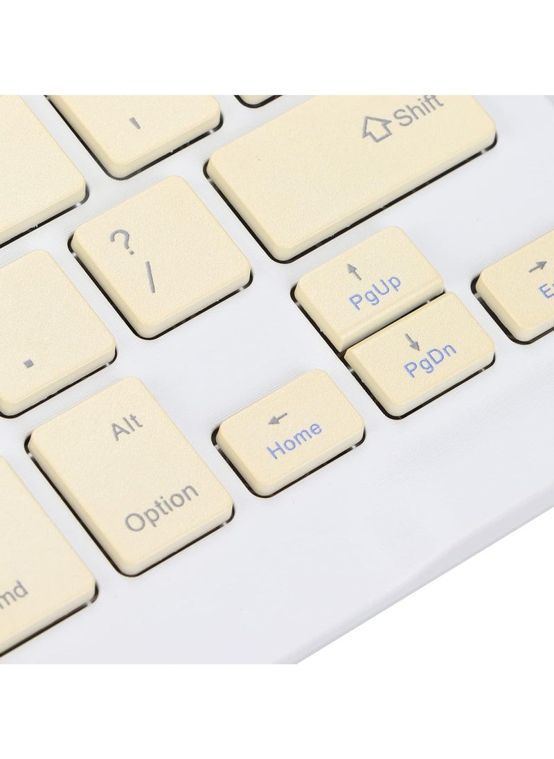 Generic - Mini Wireless Bluetooth AZERTY Keyboard, Compatible with All Brands | 78 Silent Keys | Ultra Slim, Silent Type Fast Keyboard for Tablet Computer Smartphone (Multicolor) - Image 1