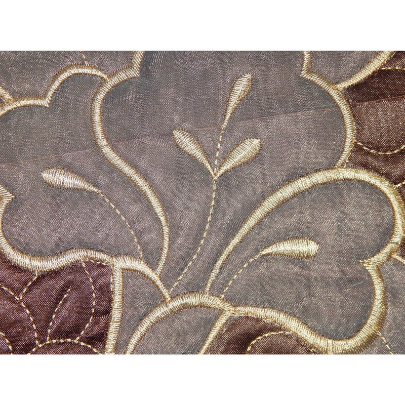 NICASA Designer Cotton Table Runner Brown  - Image 5