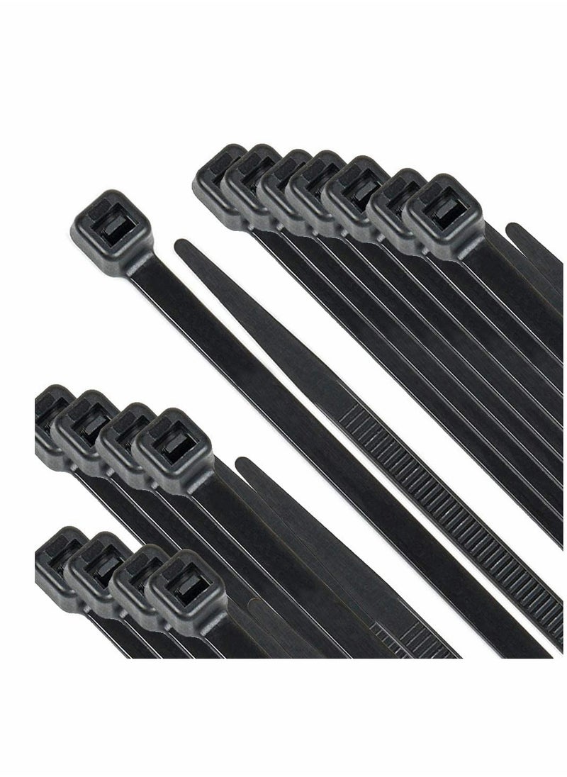 Excefore رابطات كابل سوداء 100 مم 2.5 مم، 4" أربطة ممتازة قابلة للقفل ذاتيًا صغيرة من نايلون لربطها للاستخدام المنزلي والمكتبي والمرآب وورشة العمل 1000 عبوة  - Image 1