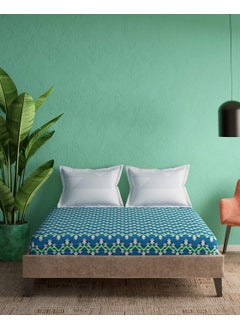 Portico New York Portico New York Marvella Printed Cotton 144TC Double Bedsheet with 2 Pillow Covers(224X254CM)  - Image 2