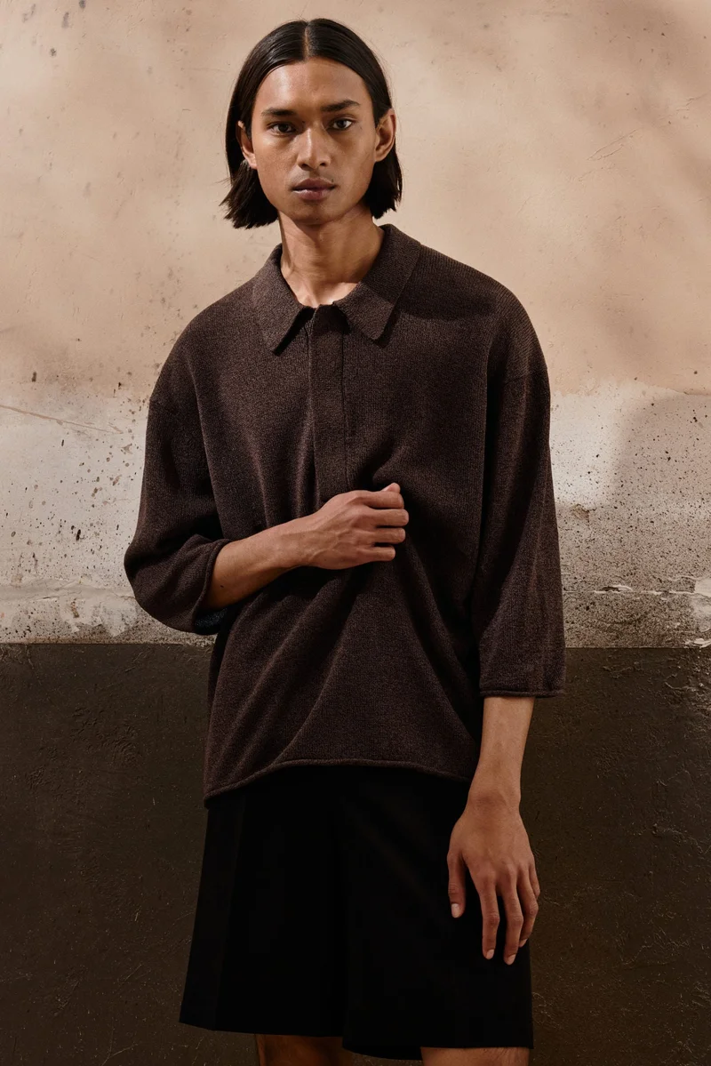 H&M Loose Fit Sheer polo shirt