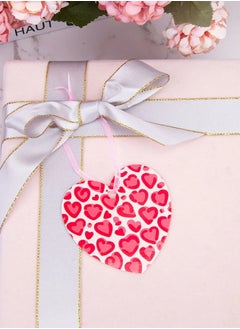 Generic 120PCS Valentine Gift Tags, Heart Paper Tags Hanging Label with Organza Ribbons for Valentine's Day Wedding Party Gift Wrapping DIY Crafts Decoration  - Image 3