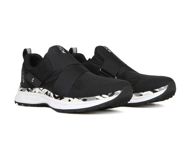 TIEM Slipstream - Black Geometric - Indoor Cycling Shoe, SPD Compatible (Women's Size 6.5) - Image 1