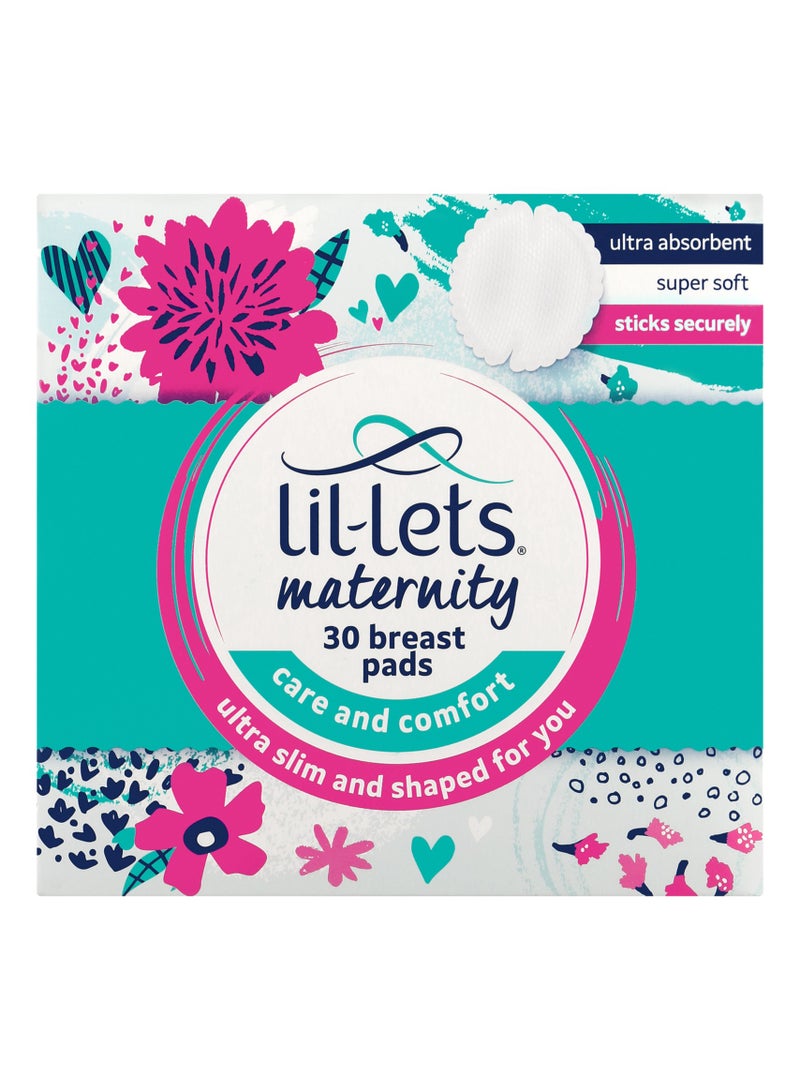 Lil-Lets Maternity Breast Pads 30S - Image 1