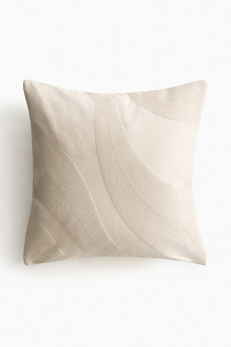 H&M Embroidered cushion cover