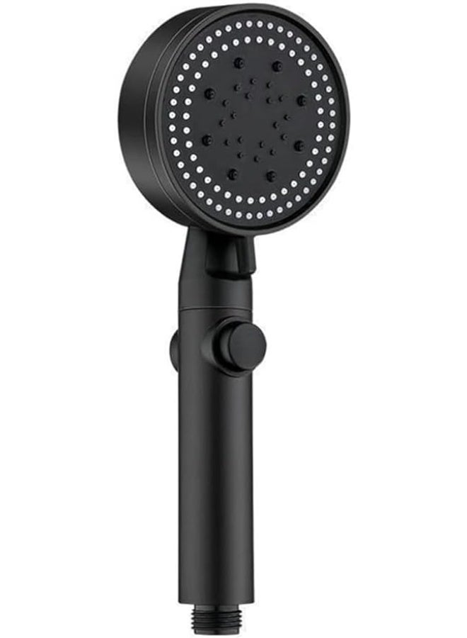 High Pressure Water Saving Adjustable Shower Head (1 Pieces) - Black - Image 1