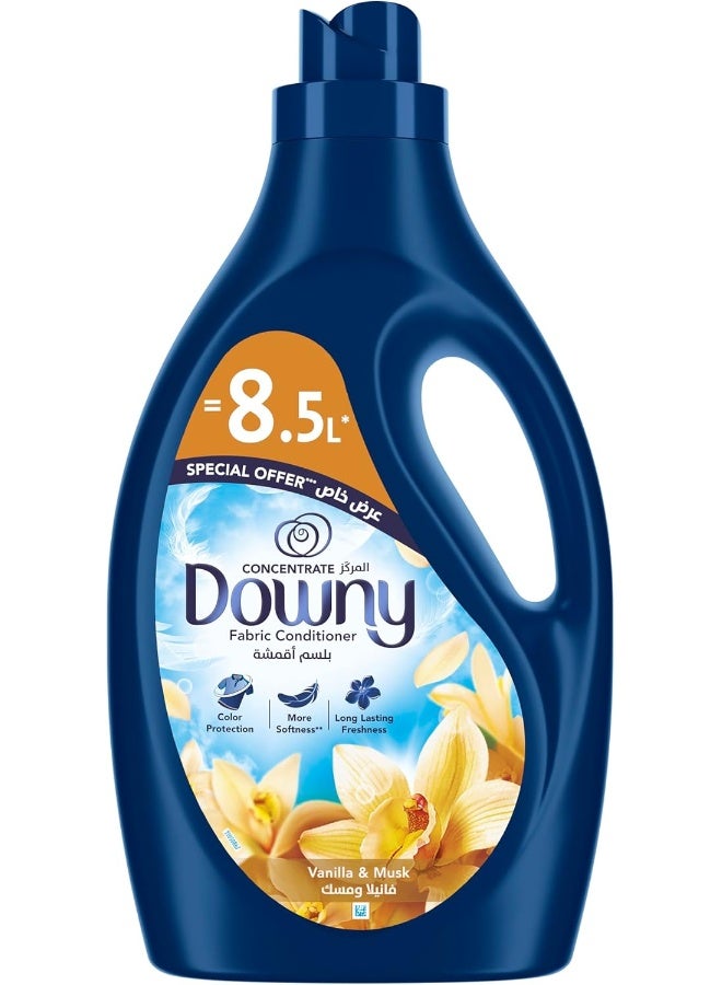 Downy Fabric Conditioner, Concentrate, Vanilla & Musk Variant, Color Protection, More Softness, Longer Lasting Freshness, 2.9L - Image 1