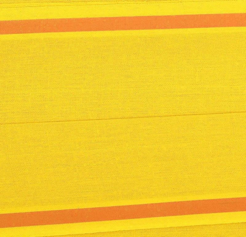 ROLIMOLI 100% Cotton Yellow Gamchha Angochha Soft Handwoven Bath Towel Traditional Indian Cloth (2 Meter) - Image 4