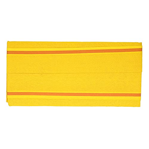 ROLIMOLI 100% Cotton Yellow Gamchha Angochha Soft Handwoven Bath Towel Traditional Indian Cloth (2 Meter) - Image 3