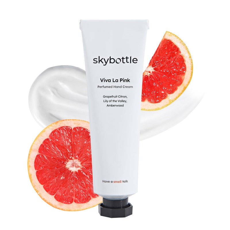 skybottle Scented Hand Cream FastAbsorbing Shea Butter Hyaluronic Acid Moisturizer Lily of the Valley Grapefruit Lemon Scent Korean Lotion Gift for Dry Skin Travel Friendly 17 Fl Oz - Image 3