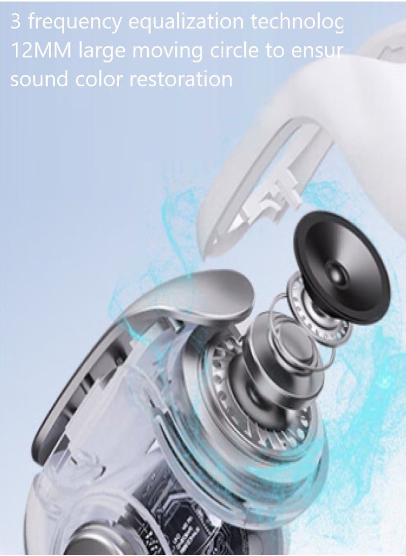 Open Ear Headphones Wireless Earbuds Bluetooth, Open Earbuds with Open Audio Technology, Open Ear Wireless Earbuds, Up to 48 Hours of Battery Life, Black