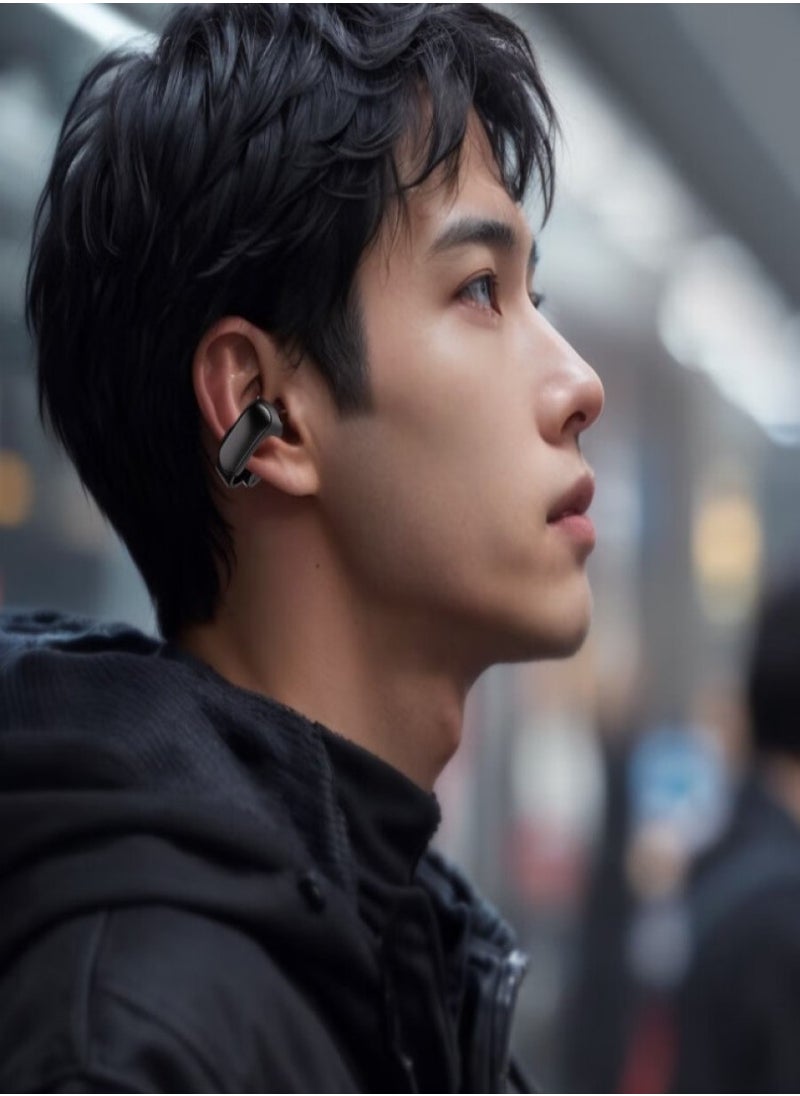 GUDOO Open Ear Headphones Wireless Earbuds Bluetooth, Open Earbuds with Open Audio Technology, Open Ear Wireless Earbuds, Up to 48 Hours of Battery Life, Black  - Image 5