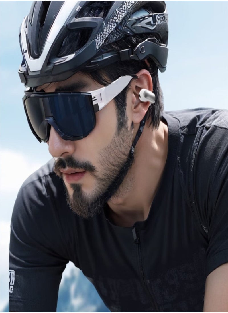 Open Ear Headphones Wireless Earbuds Bluetooth, Open Earbuds with Open Audio Technology, Open Ear Wireless Earbuds, Up to 48 Hours of Battery Life, Black