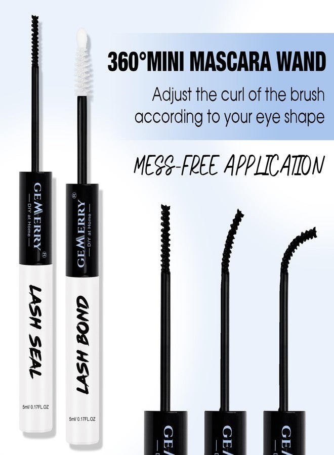 GEMERRY Bond and Seal Lash Glue, Waterproof Lash Clusters Glue for DIY Eyelash Extensions - Black, Long-Lasting, Beginner (10ml) - Image 5