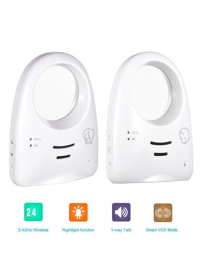 Generic - Portable 2.4GHz Wireless Digital Audio Baby Monitor One-Way Talk Crystal Clear Baby Cry Detector Sensitive Transmission - Image 1