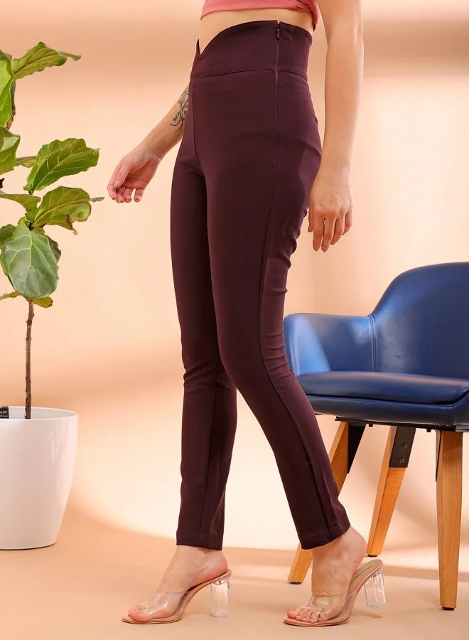 مرفوعة Women Skinny Fit Solid High-Rise Jeggings