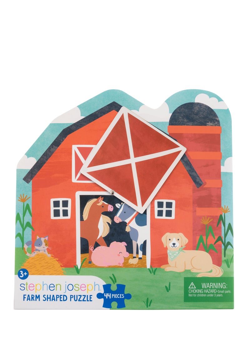 Stephen Joseph لعبة بازل مزخرفة على شكل مزرعة للأطفال - Image 2