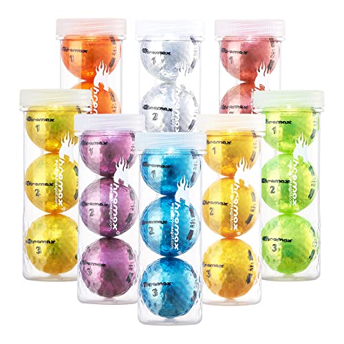 Chromax Metallic M5 Colored Golf Balls (3 Pack Tube), Orange - Image 5
