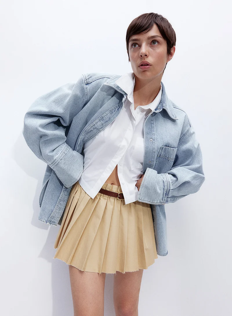 H&M Pleated Mini Skirt