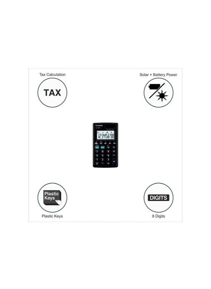 Service Zone 8-Digit Portable Basic Casio Calculator SL-797TV, Black/Grey  - Image 3