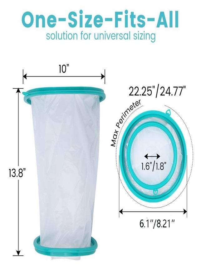 CIVJET Waterproof Cast Covers for Shower Leg (Knee), Watertight Foot Protector Cover, Broken Foot, After Surgery, Knee Scooter, Reusable, Easy to Use Protect Legs in Bath for Man,Woman… - Image 3