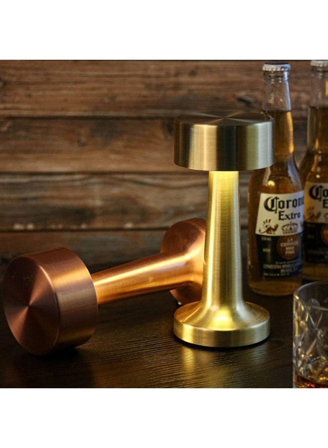 Beauenty Touch Sensor Bar Portable Cordless Chargeable Battery LED Desk Night Lamp, Gold - Image 2