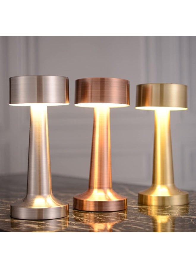 Beauenty Touch Sensor Bar Portable Cordless Chargeable Battery LED Desk Night Lamp, Gold - Image 4