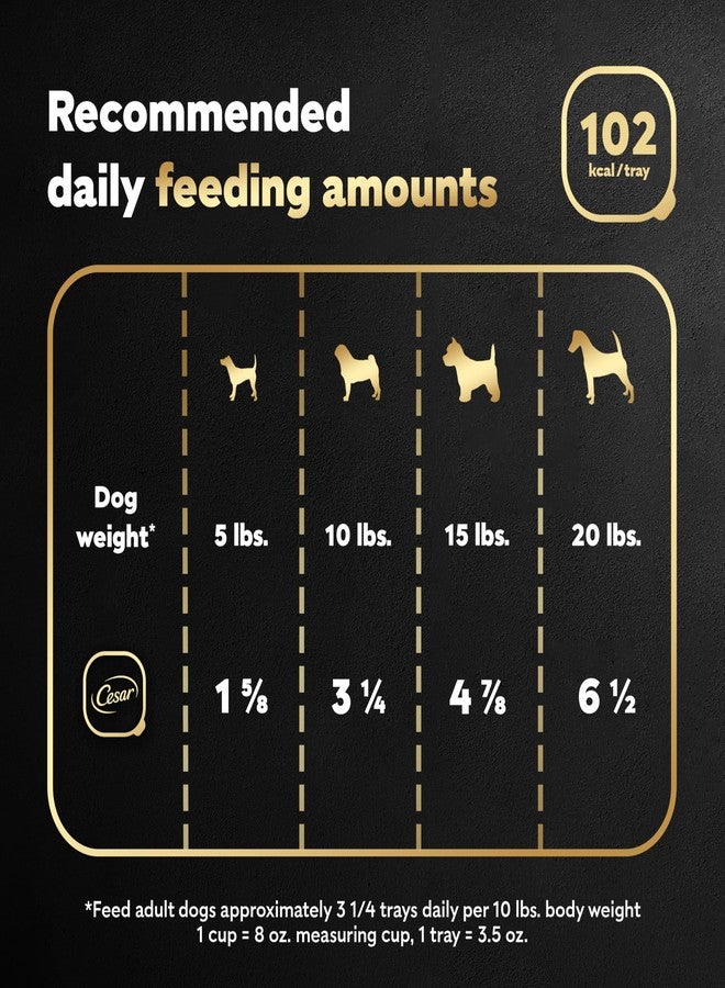 Cesar Loaf & Topper in Sauce Wet Dog Food Rotisserie Chicken Flavor with Bacon & Cheese, 3.5 oz. Easy Peel Trays, 24 Count (Pack of 1) - Image 5