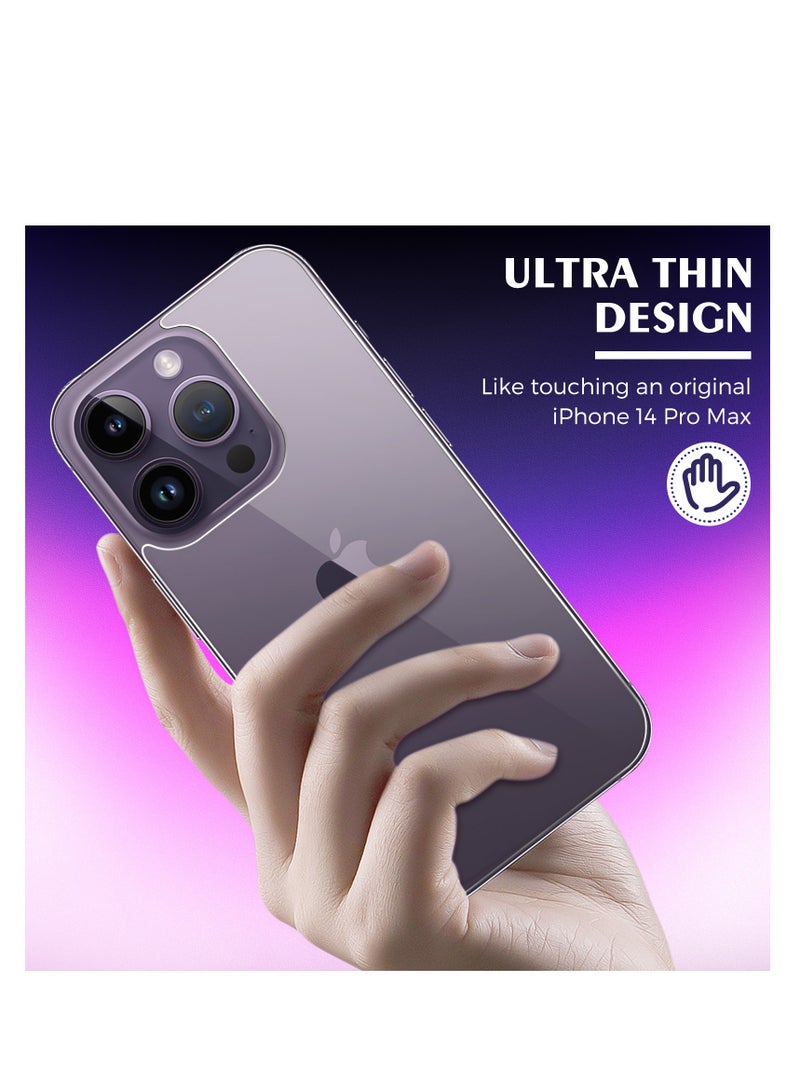 حامي الشاشة الخلفية لـ iPhone 14 Pro Max [2-Pack]، 14 Pro Max حامي الزجاج الخلفي ضد بصمة الأصابع / الخدش 9H صلابة رقيقة جداً 14 Pro Max حامي الشاشة الخلفية لـ iPhone 14 Pro Max (6.7 بوصة) - Image 5