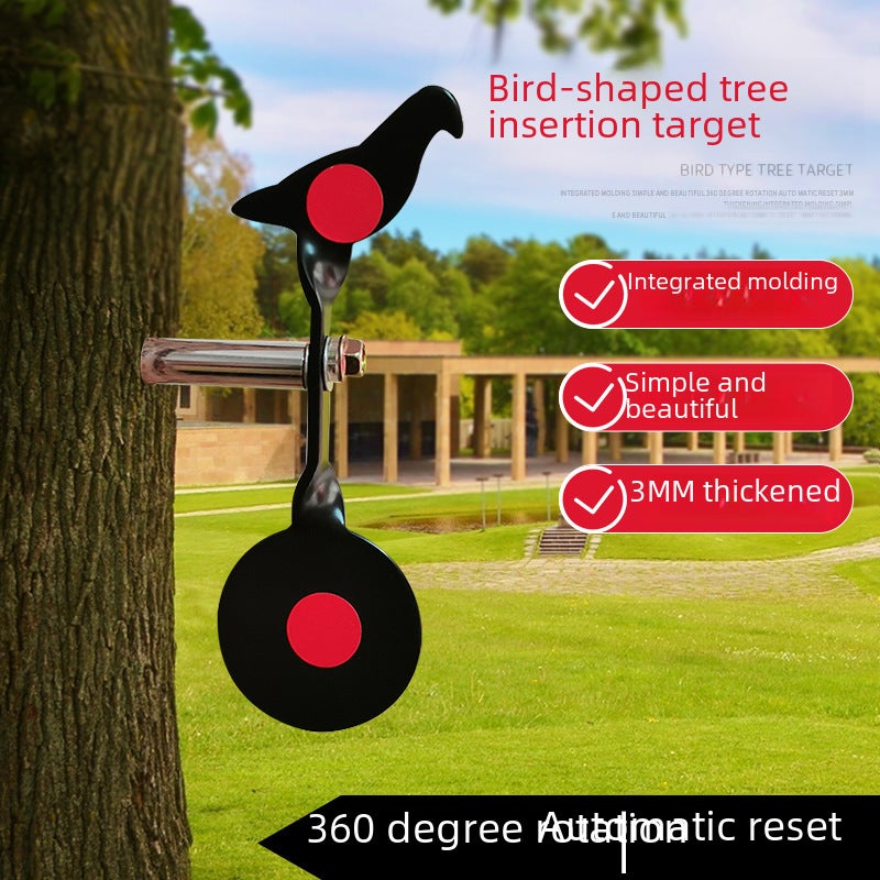 Slingshot Practice Target, Portable Tree-Inserting Target, Metal Shooting Target, Shooting Training Target, Eating Chicken Shooting Practice Target(White) - Image 2