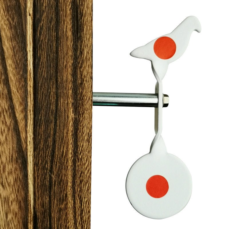 Slingshot Practice Target, Portable Tree-Inserting Target, Metal Shooting Target, Shooting Training Target, Eating Chicken Shooting Practice Target(White) - Image 1