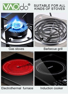 VAOdo 12PCS Stainless Steel pots and pans Kitchen Cookware Set Works with Induction Electric and Gas Cooktops Dishwasher Pots and Pans Kitchen Cooking Set with Stay-Cool Handles  - Image 2