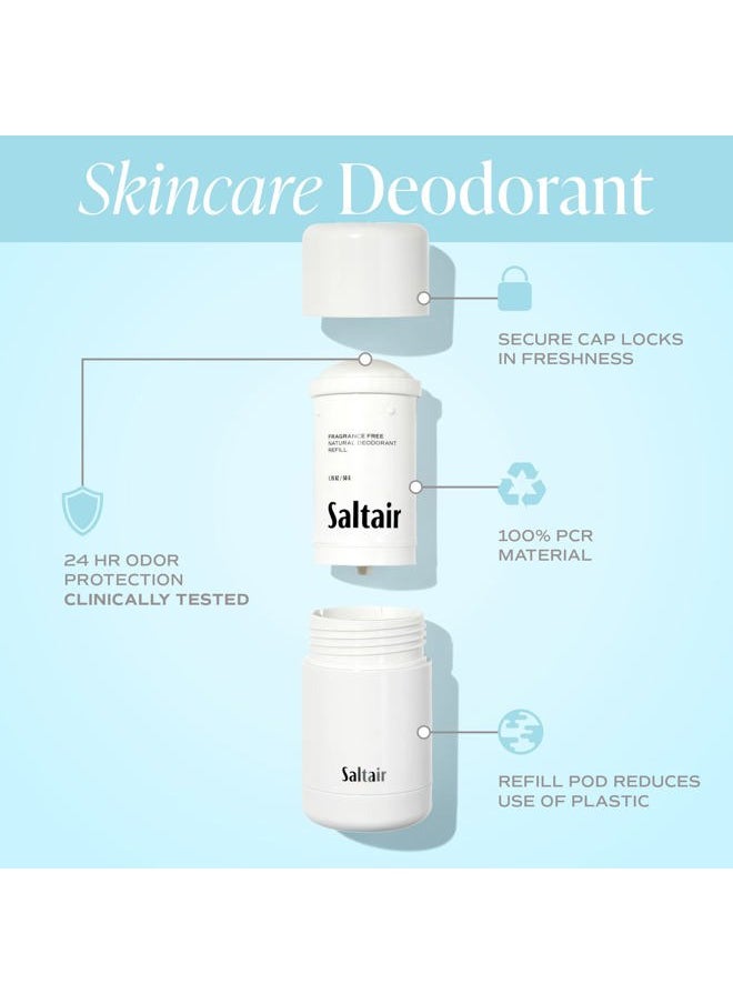 Saltair Natural Deodorant - Made with Skincare Ingredients (Unscented)  - Image 3