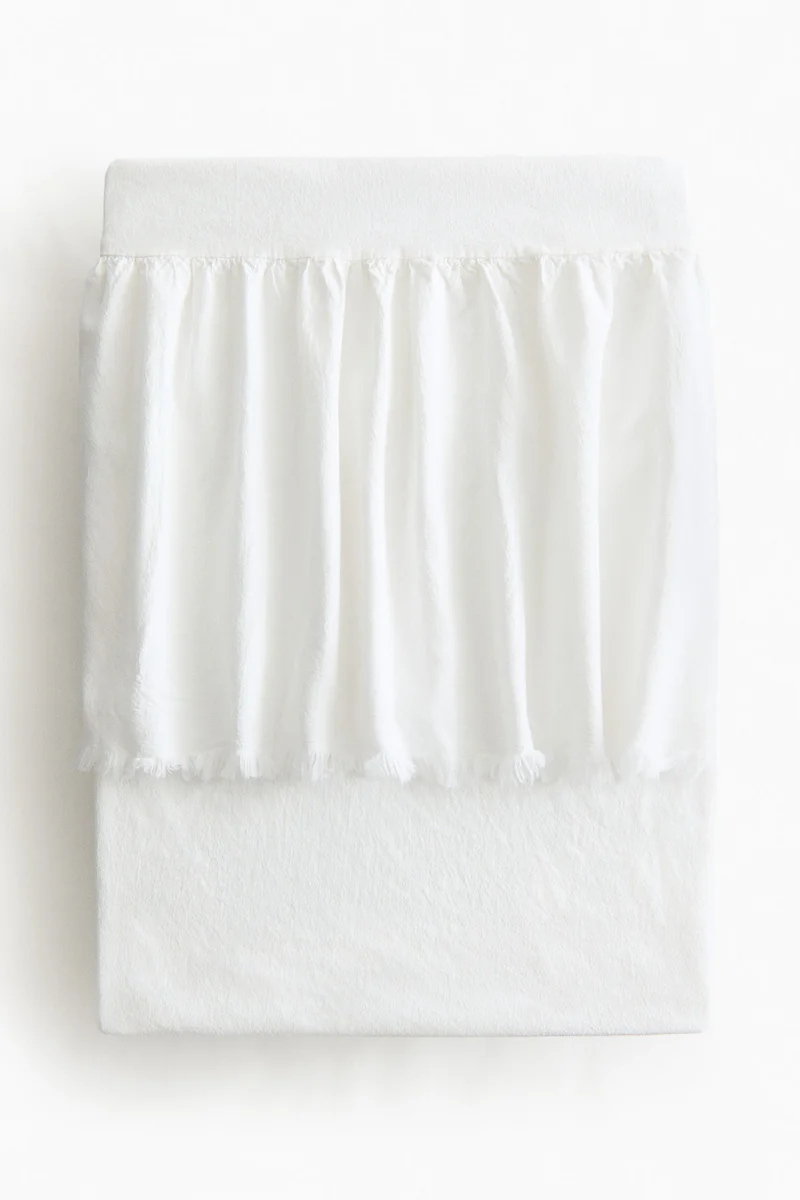 اتش اند ام شرشف سرير من مزيج الكتان